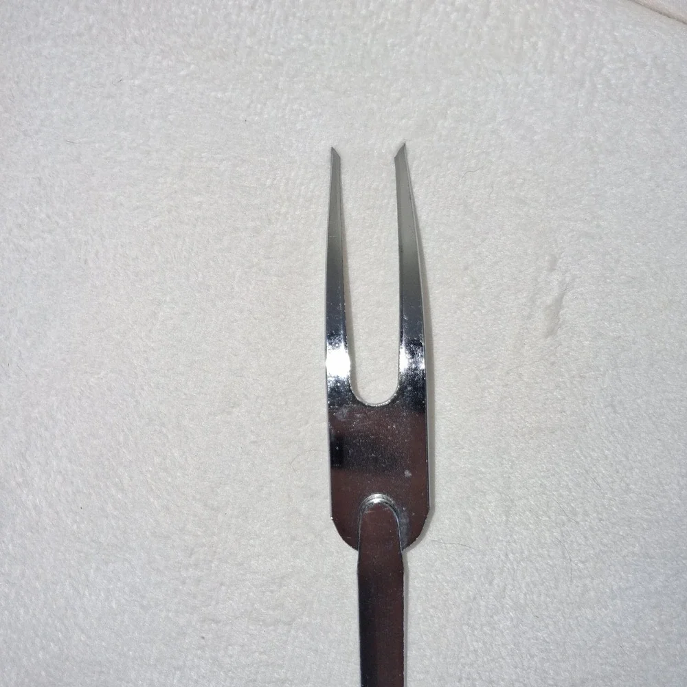 Vintage ECKO Meat Fork Made In USA Black Handle‎ Retro Kitchen Cooking Tool